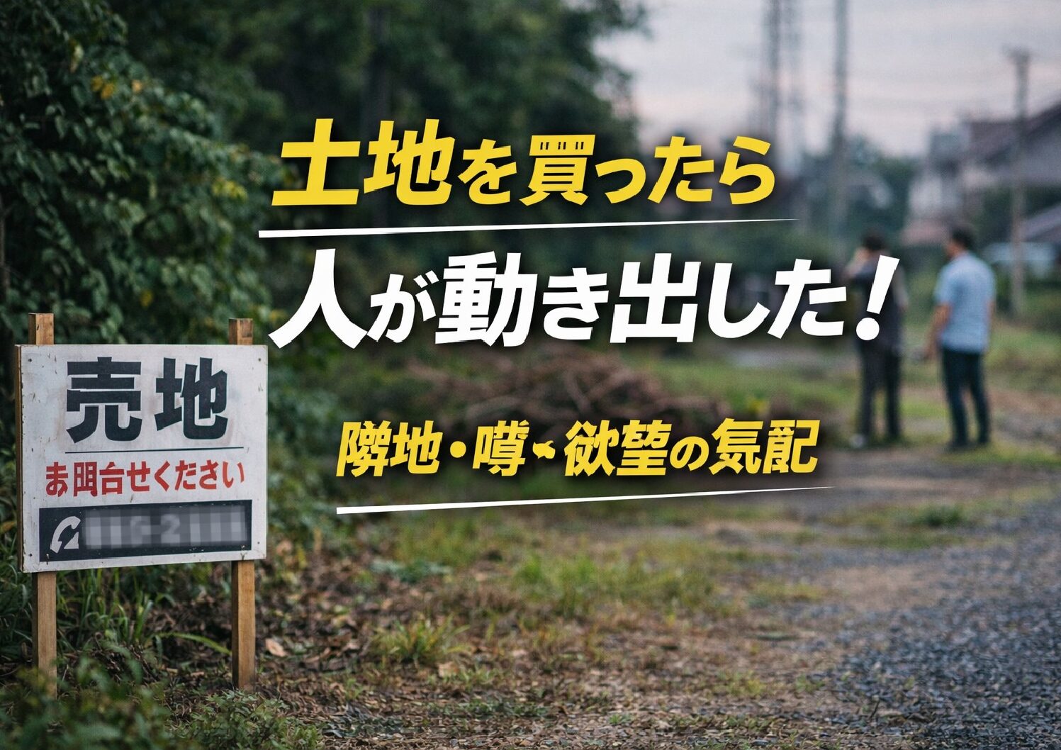 土地を買ったら人が動き出した｜隣地・噂・欲望の気配