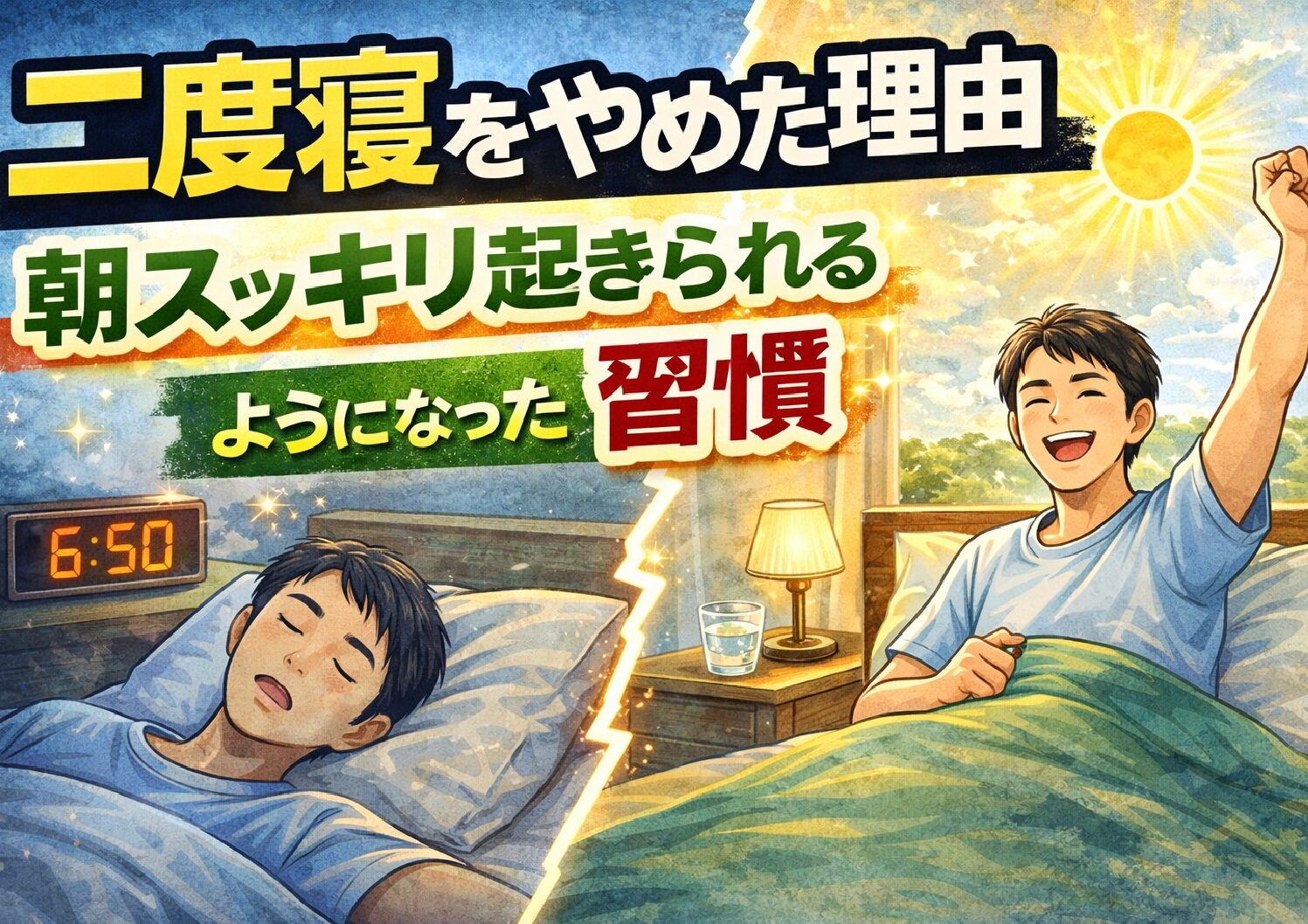 二度寝をやめた理由｜朝スッキリ起きられるようになった習慣