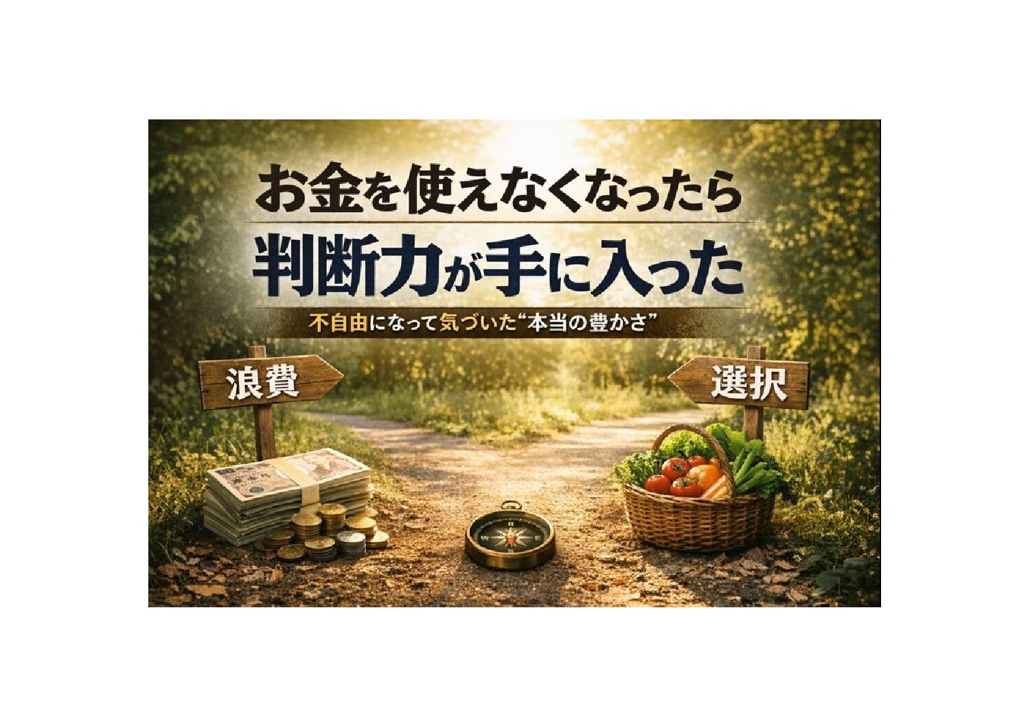 お金を使えなくなったら、判断力が手に入った
